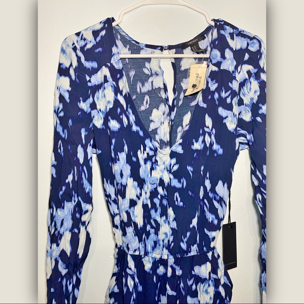 Tie Dye V Neck Jumpsuit